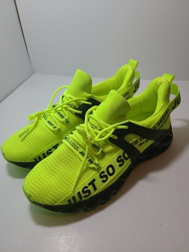 Mens Running Shoes Size 11.5 Lime Green 
