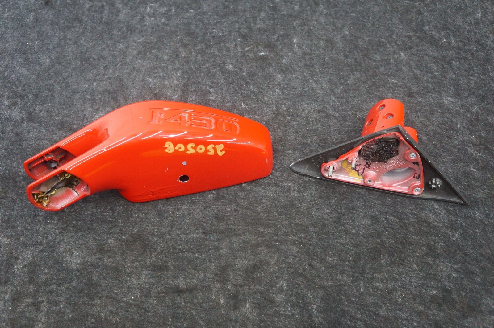Left Driver Door Mirror Red OEM 011017 68736210 Ferrari F430 2004-2009 *Note*