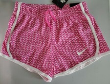 New Nike girls short pink /white medium size CI4869-686