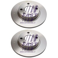 2X Fast Bremsscheiben 240Mm Voll Hinten Passend FüR Opel Combo Corsa Tigra |