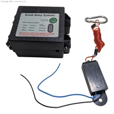 AIRKOUL Trailer Engager SM Breakaway System Kit 12v Battery Charger & Switch