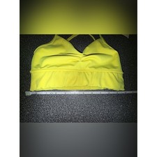 Tiger Friday Dance Bra Top in Bright Yellow - Size Child Medium