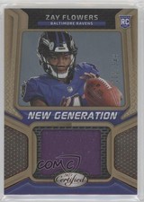 2023 Certified New Generation Jerseys Mirror Bronze 201/349 Zay Flowers 1by6