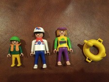 Vintage Playmobil 3225 Speed Boat - Figures Cool Family on holiday - Beach theme