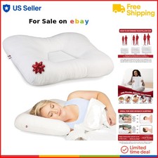 Tri-Core Cervical Support Pillow Cotton Polyester Midsize Firm Pain Relief Sleep