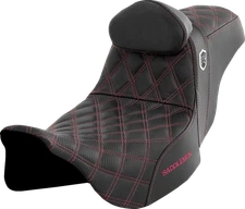 Saddlemen SDC Pro Series Wine Lattice Seat & Backrest for 2008-24 Harley Touring