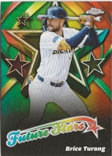 2025 Topps Chrome Brice Turang Future Stars Refractor SP Milwaukee Brewers