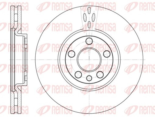 2X Bremsscheibe Remsa 6658.10 FüR R129 Mercedes Ulysse Peugeot SL CitroËN Fiat 1-image