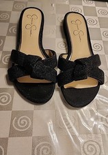 Jessica Simpson Womens Black/Gray Rhinestone ...