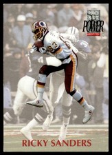 1992 Pro Set Power Ricky Sanders Washington Redskins #283