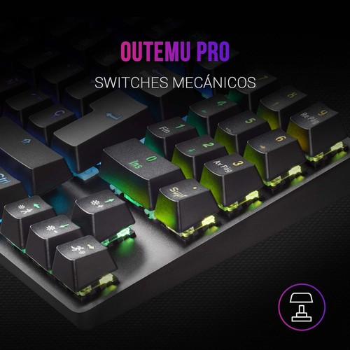 Mars Gaming MKREVOPROWBES Black, Mechanical RGB Gaming Keyboard, TKL+ NUM, Blue - Bild 2 von 5