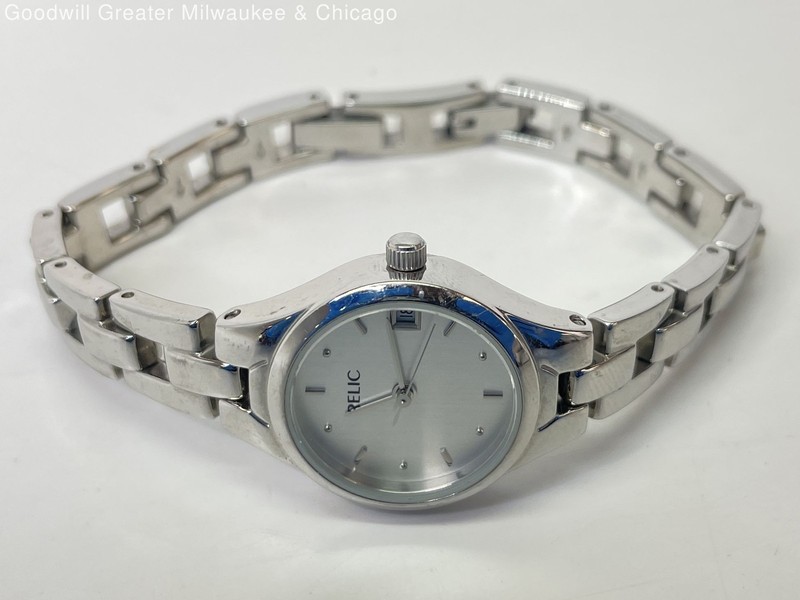 Women's Relic Silver Tone Stainless-Steel Watch, 31.6g