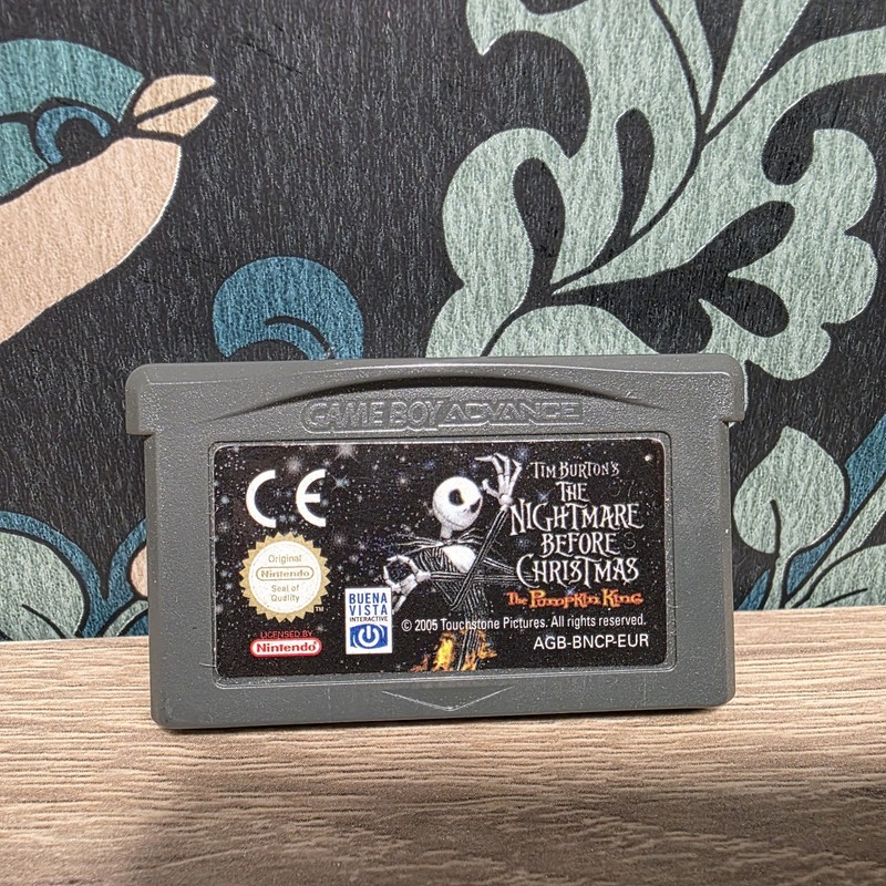 Nightmare Before Christmas The Pumpkin king Nintendo Game Boy Advance GBA RARE