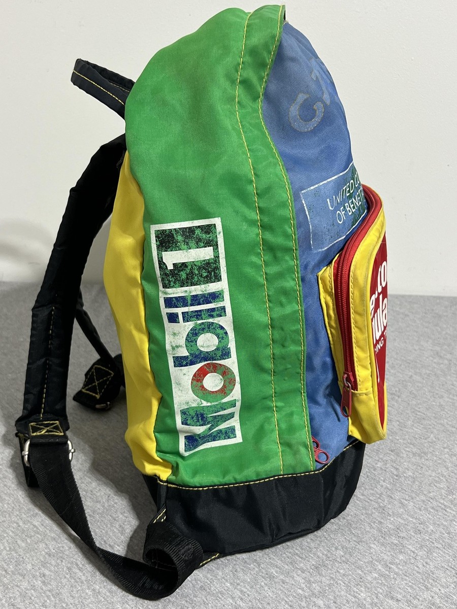 Vintage Benetton Formula 1 Racing Team Backpack Bag F1 Motorsport