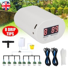 Automatic Drip Irrigation System Timer Controller Garden Plant Kit 8Head Pump