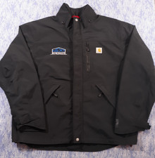 Carhartt Storm Defender Jacket Adult Large Black Embroidered Softshell