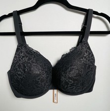 Skims Fits Everybody Lace Push Up Demi Bra Size 34DDD