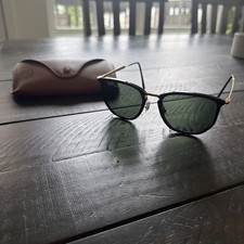 Ray-Ban Sunglasses RB 4451 6306/31 Black Gold Green Tinted 53mm with Case