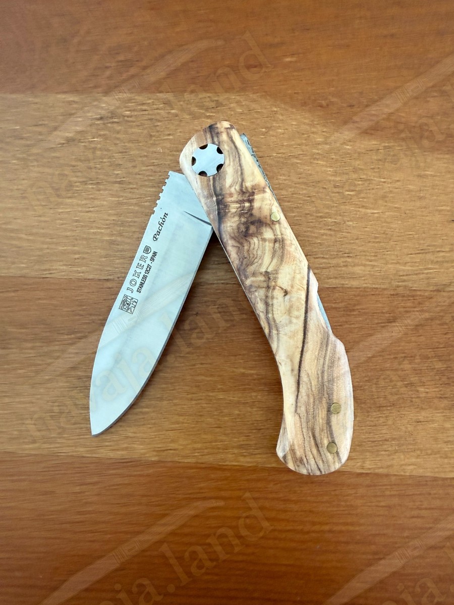 Joker Pachón Sports Pocket Folding Knife Olive Wood Sandvik 12C27