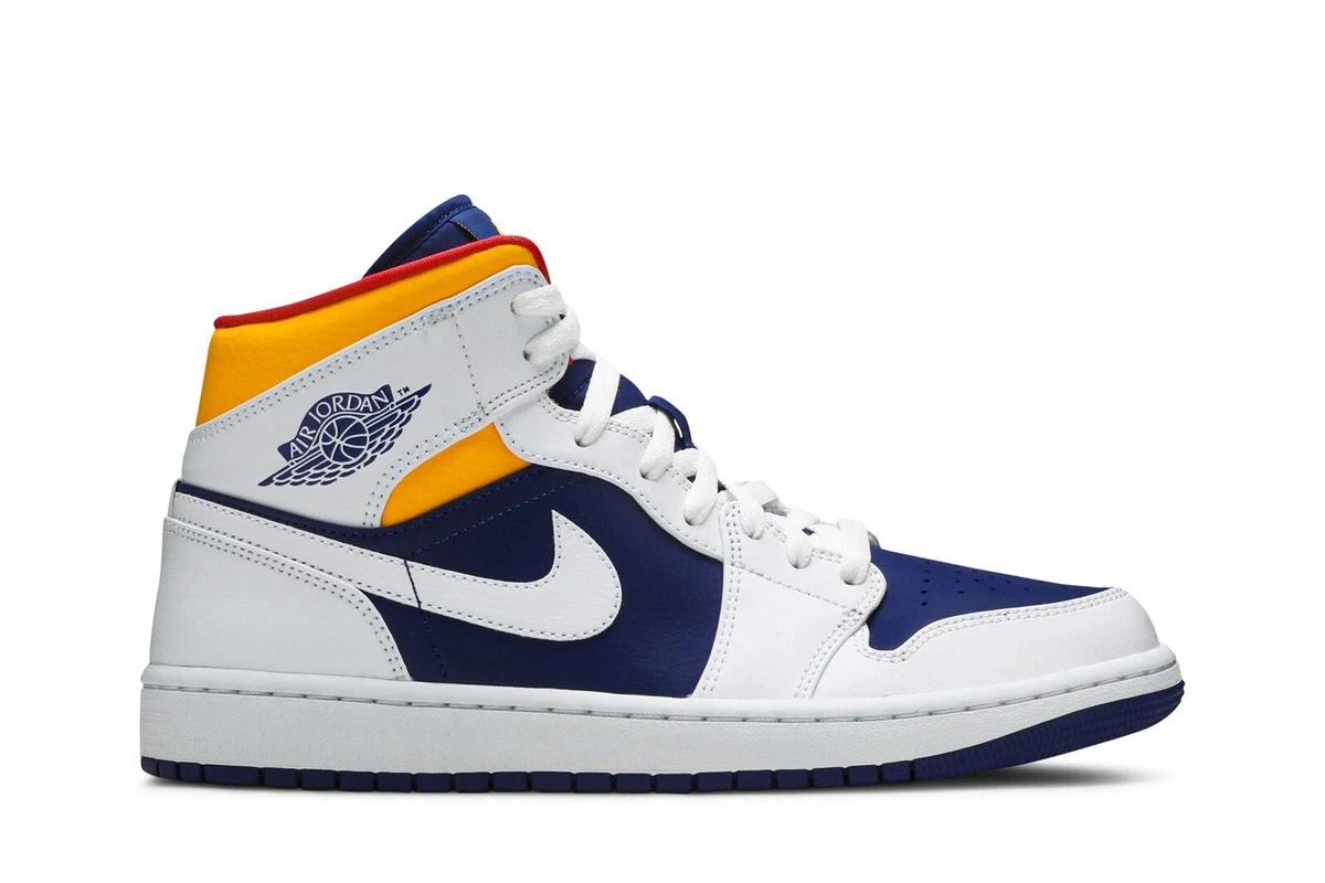 Jordan 1 Mid White Deep Royal Blue for Sale | Authenticity
