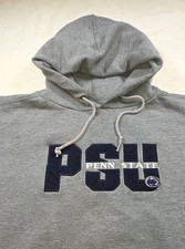 Vintage Jansport PSU Penn State Nittany Lions Hoodie Sweatshirt Gray Large