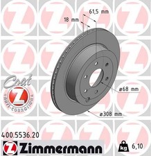 2x Bremsscheibe COAT Z ZIMMERMANN 400.5536.20 für MERCEDES KLASSE 470 220 210