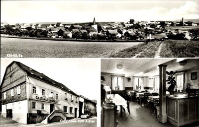 Ak Kemel Heidenrod im Taunus, Gesamtansicht, Gasthaus zum Adler - 3170126