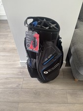 Motocaddy lite series Cart Bag / black/blue / with rainhood / brand new 
