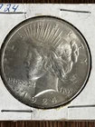 Sharp! 1924 Peace Dollar $1 Silver Coin UNC  702