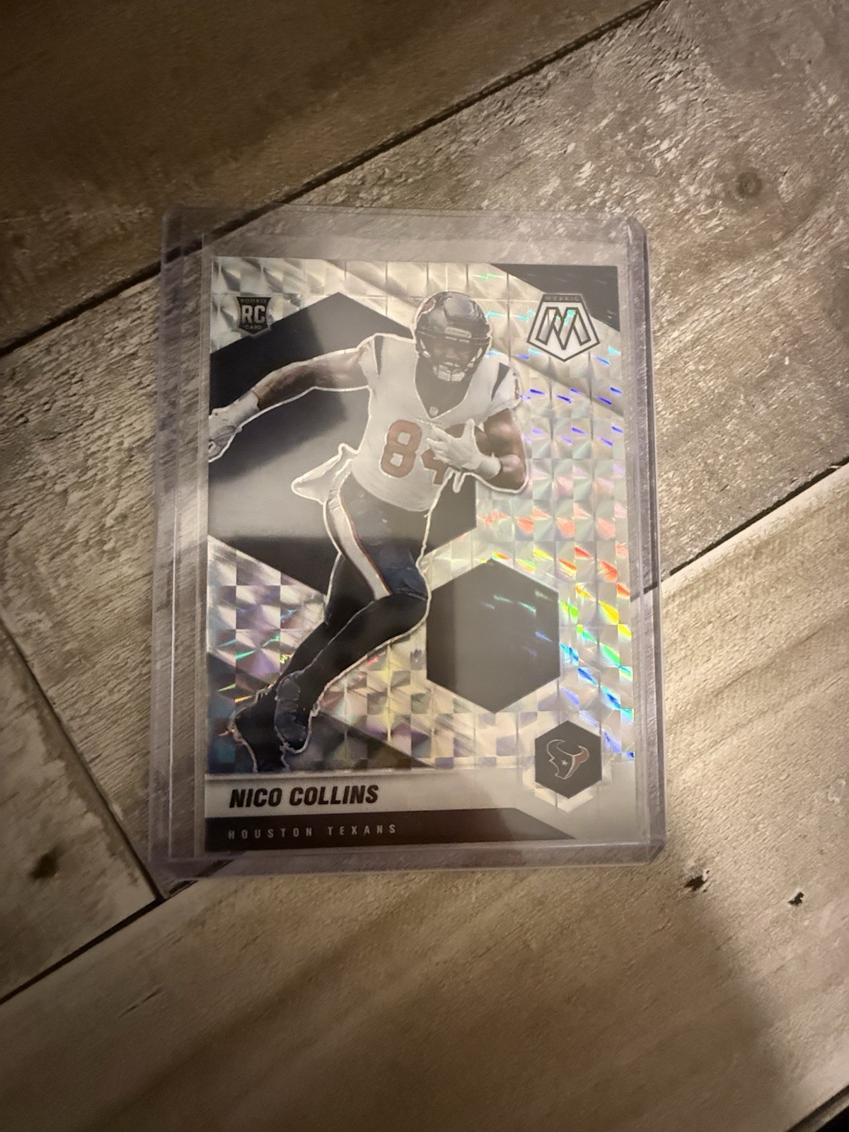2021 Panini Mosaic Nico Collins Rookie RC Silver Mosaic Prizm #330 Texans