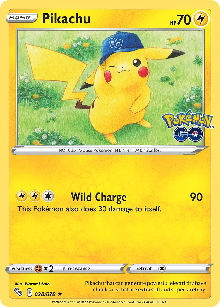 【最終値下げ】ピカチュウPIKACHU-HOLO POKEMON GO Pikachu 028/078 Pokémon GO for sale | eBay