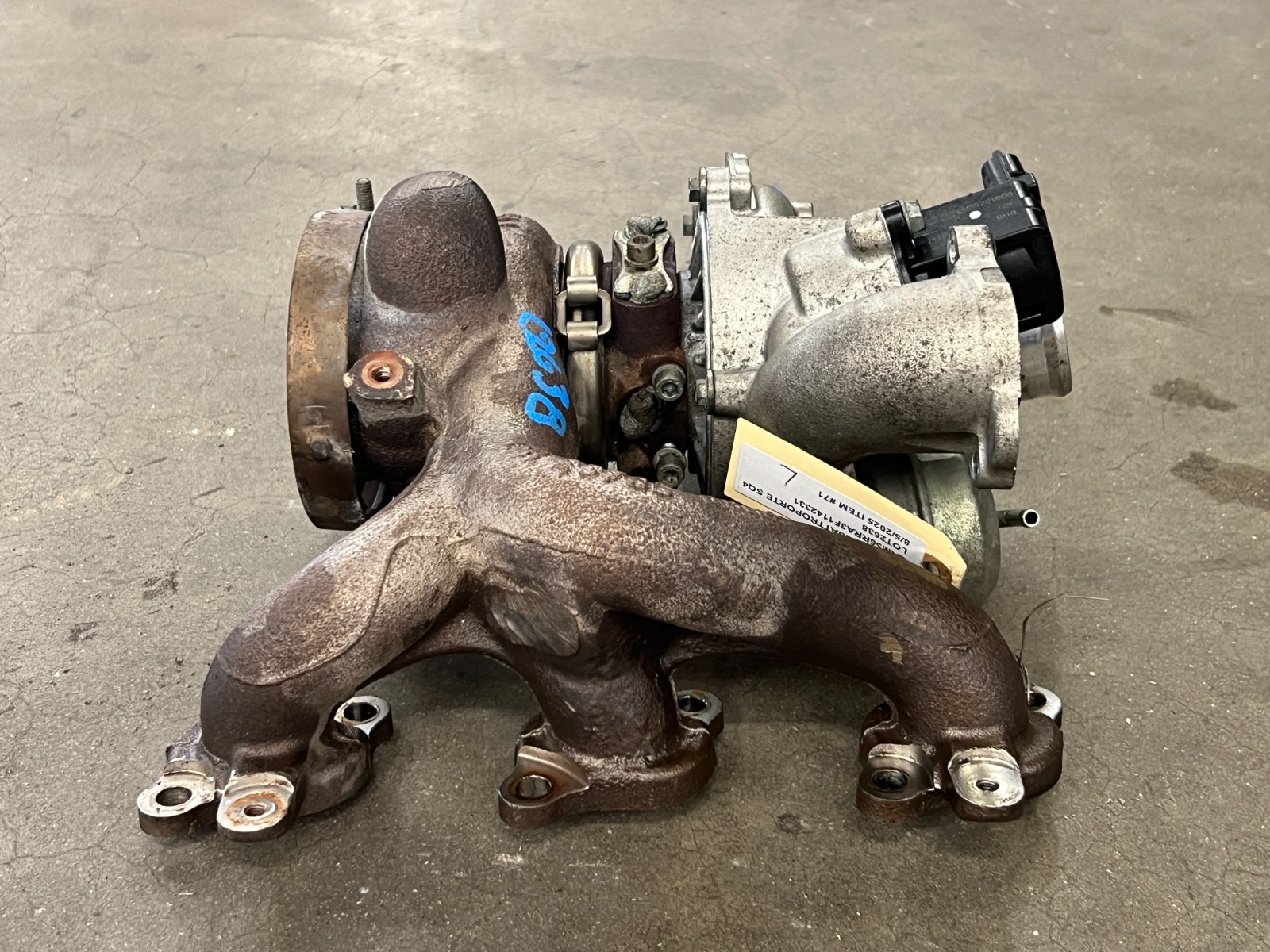 ⭐14-17 MASERATI QUATTROPORTE 3.0L LEFT SIDE ENGINE  TURBO CHARGER OEM LOT2638