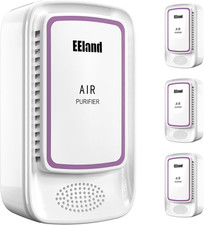 Cat Litter Deodorizer Plug in 4 Pack - Ozone-Free Negative Ion Air Purifier fo