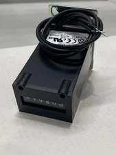 Lot of 10 Trumeter Electromechanical Counter 6-Digit Black RV2-4916