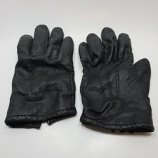 Vintage GATES Black Leather Cashmere Lined Driving Gloves men's size XL