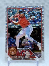 2023 Topps Collectors Box #119 Oscar Gonzalez Rookie RC Silver Foil Board SP