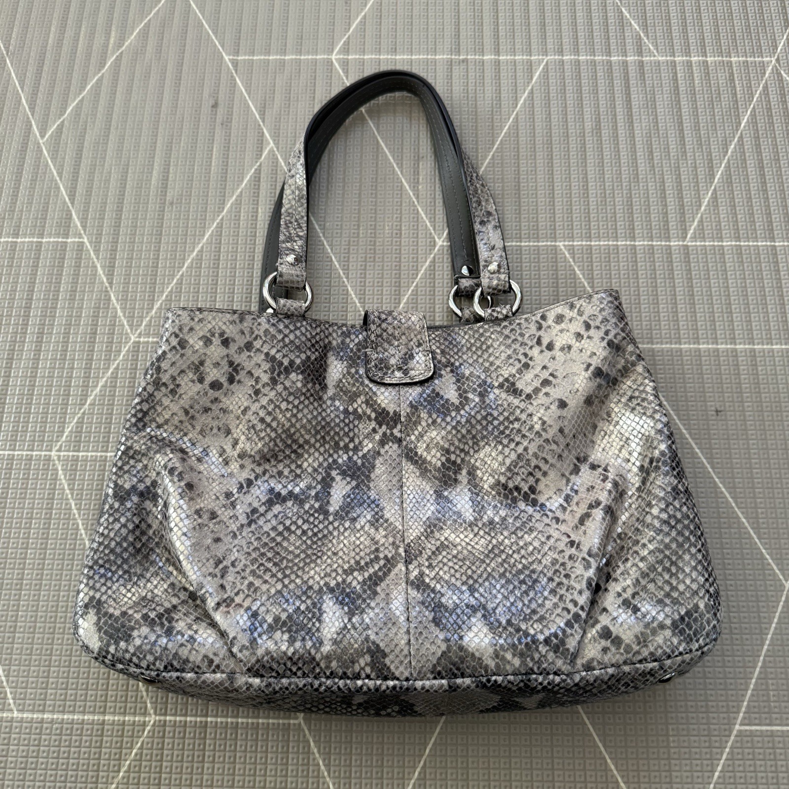 Coach SoHo Python Embossed Leather Carryall Tote … - image 2