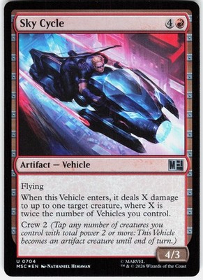 MAGIC MTG SKY CYCLE 704 COMMANDER: MARVEL SUPER HEROES FOIL