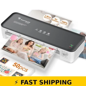 Bonsaii Laminator Machine 9 Inch with 50 Laminating Sheets - Grey