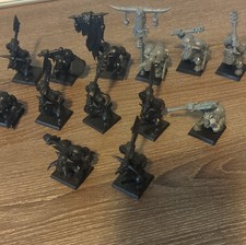 15 x Games Workshop Warhammer Fantasy Orcs & Goblins Black Orc Mob w/ Command