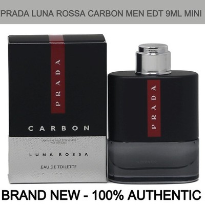 Prada Luna Rossa Carbon EDT Miniature 0.3 oz for Men - Brand New