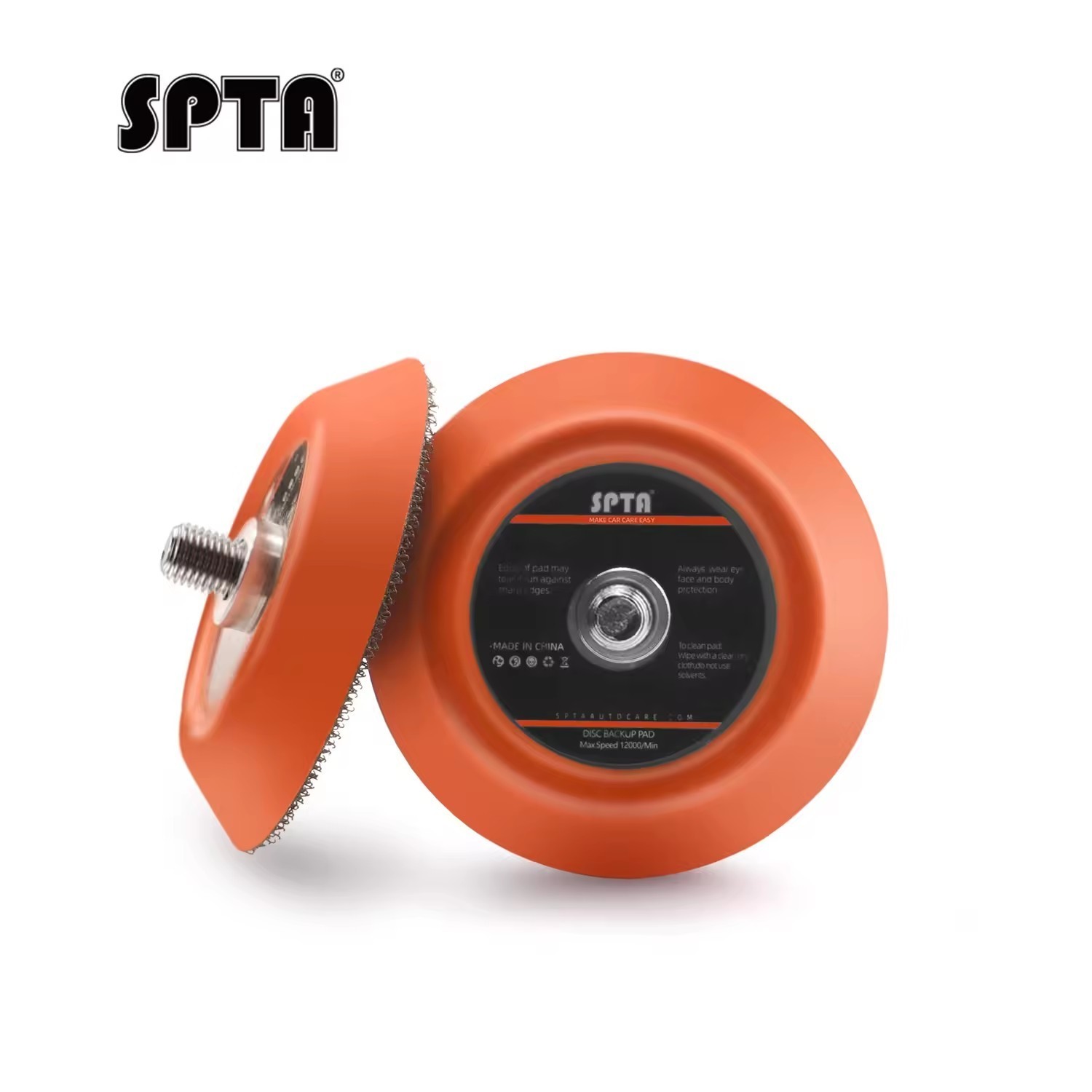SPTA 1Pc 2/3 Inch Dual Action Hook Loop Polishing Backing Pl