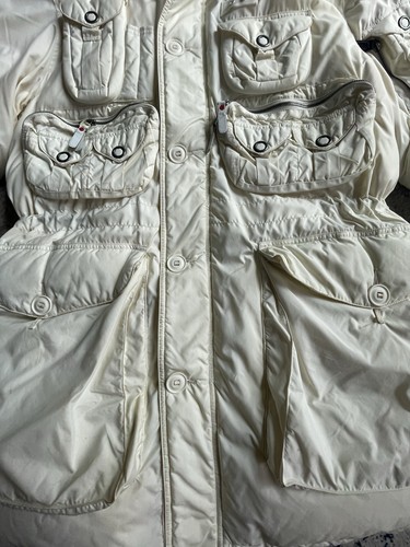 ✅ VINTAGE POLO RALPH LAUREN DOWN HOODED COYOTE FUR WHITE MEN'S PARKA/COAT XL - Picture 2 of 21