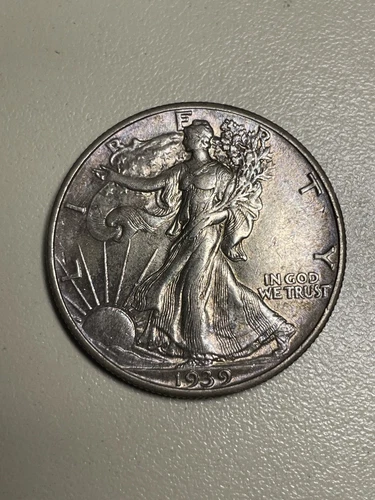1939 Walking Liberty Half Dollar 50 Cent US America VF to XF Eagle