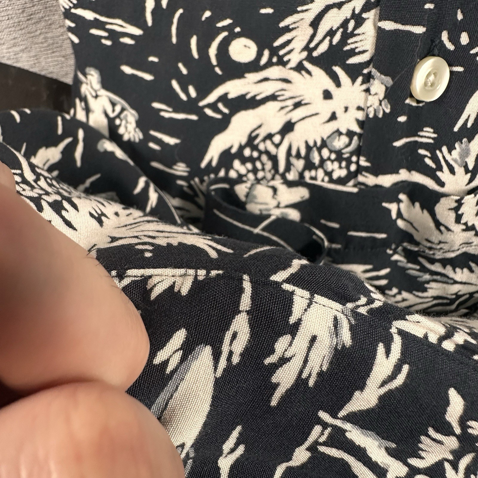 Polo Ralph Lauren Shirt Men 2XL Rayon Caldwell Hawaiian Palm Tree Camp Vacation thumbnail 8