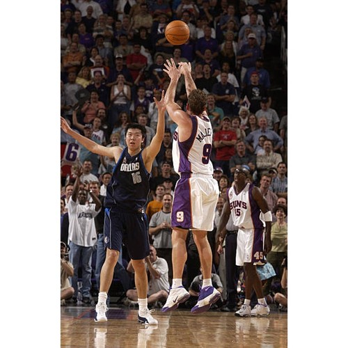 RARE Dan MAJERLE #9 Phoenix Suns 2001-2002 CHAMPION jersey 44 XL white NBA vtg - Picture 7 of 12