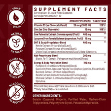 DHT Blocker for Men  Hair Growth Supplement with Saw Palmetto  Biotin - Hai...