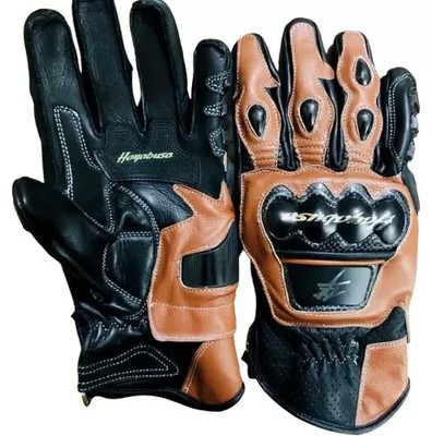 SUZUKI HAYABUSA Herren Motorrad Leder Handschuhe MOTOGP Biker Lederhandschuhe