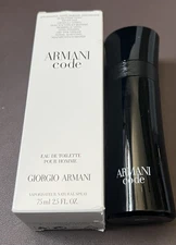Giorgio Armani Armani Code 2.5oz Men Eau de Toilette