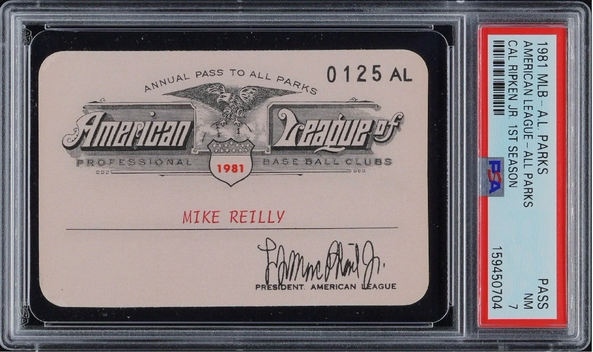 Baltimore Orioles Baseball Cal Ripken, Jr. Vintage Sports Ticket